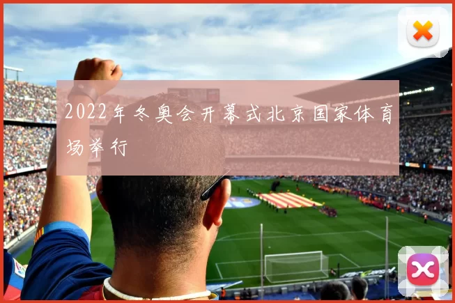2022年冬奥会开幕式北京国家体育场举行
